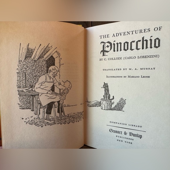 VINTAGE The Adventures of Pinocchio by C. Collodi - Companion Library Bo… - Picture 6 of 12